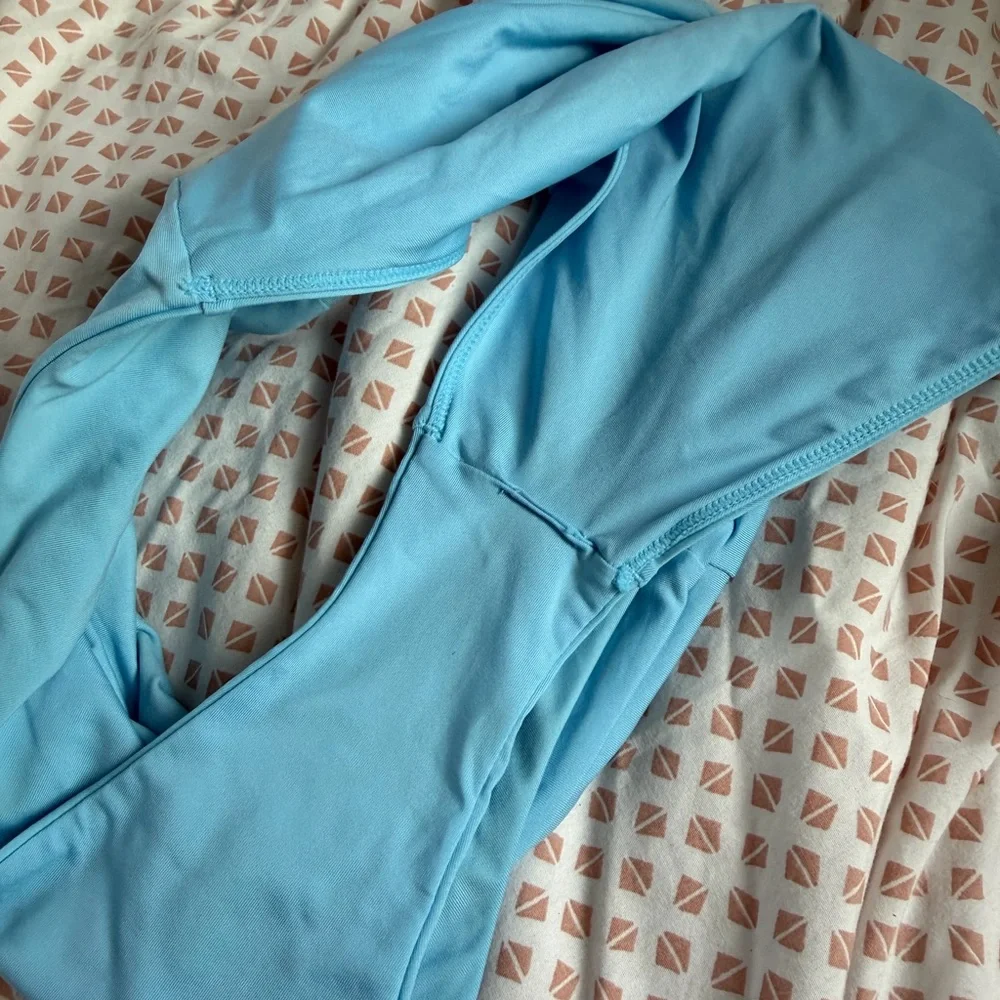 Monday Swimwear Light Blue High-Waist Bikini bottoms